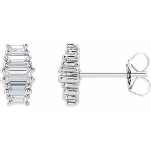 14K White 1/2 CTW Lab-Grown Diamond Earrings