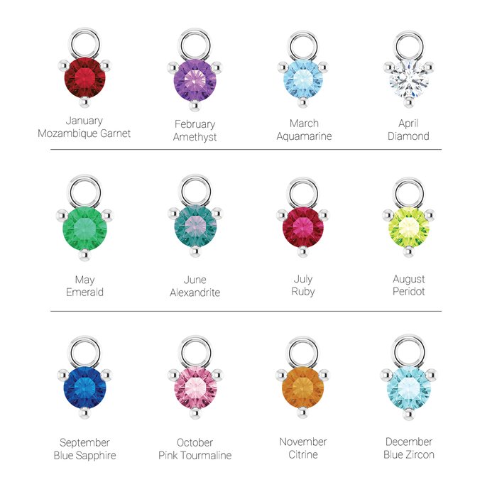 Petite Pave Birthstones