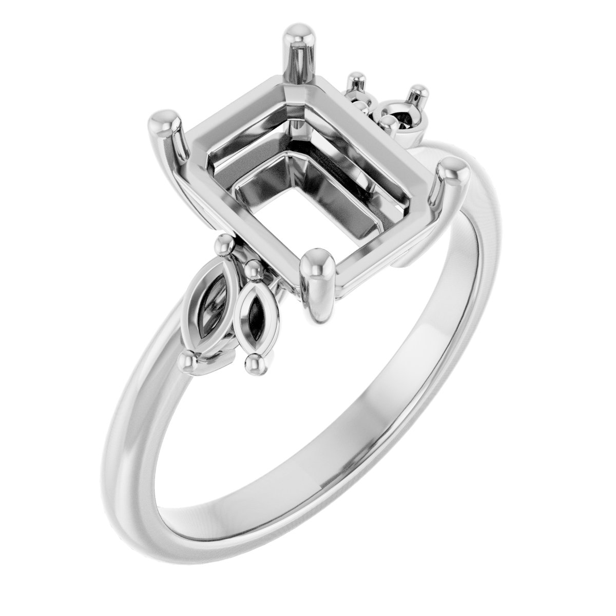 Accented Engagement Ring