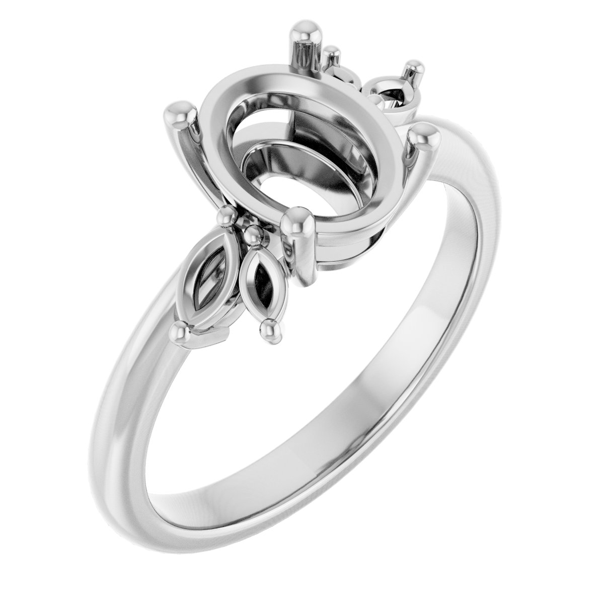 Accented Engagement Ring