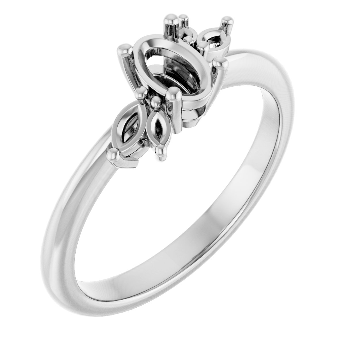 Accented Engagement Ring