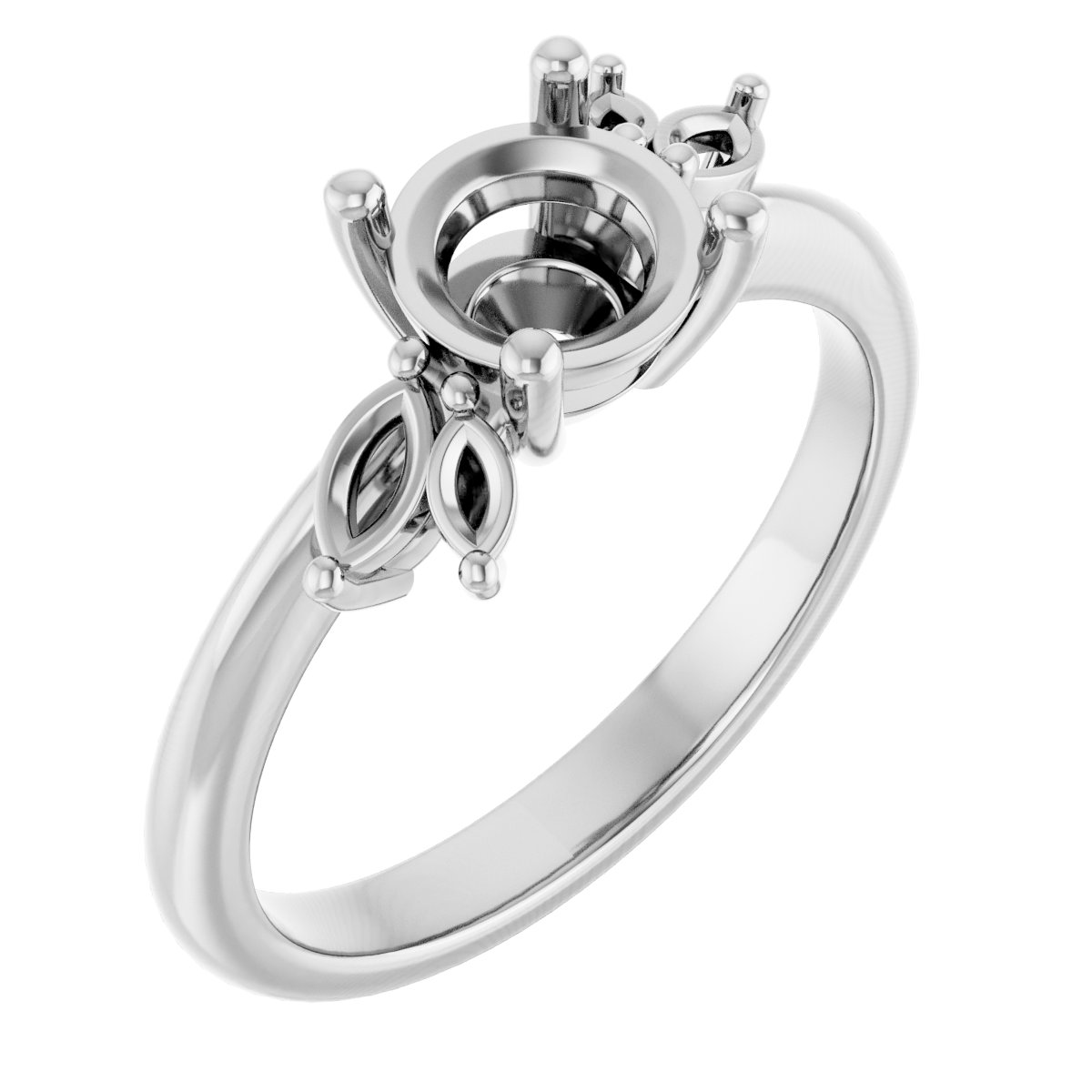 Accented Engagement Ring