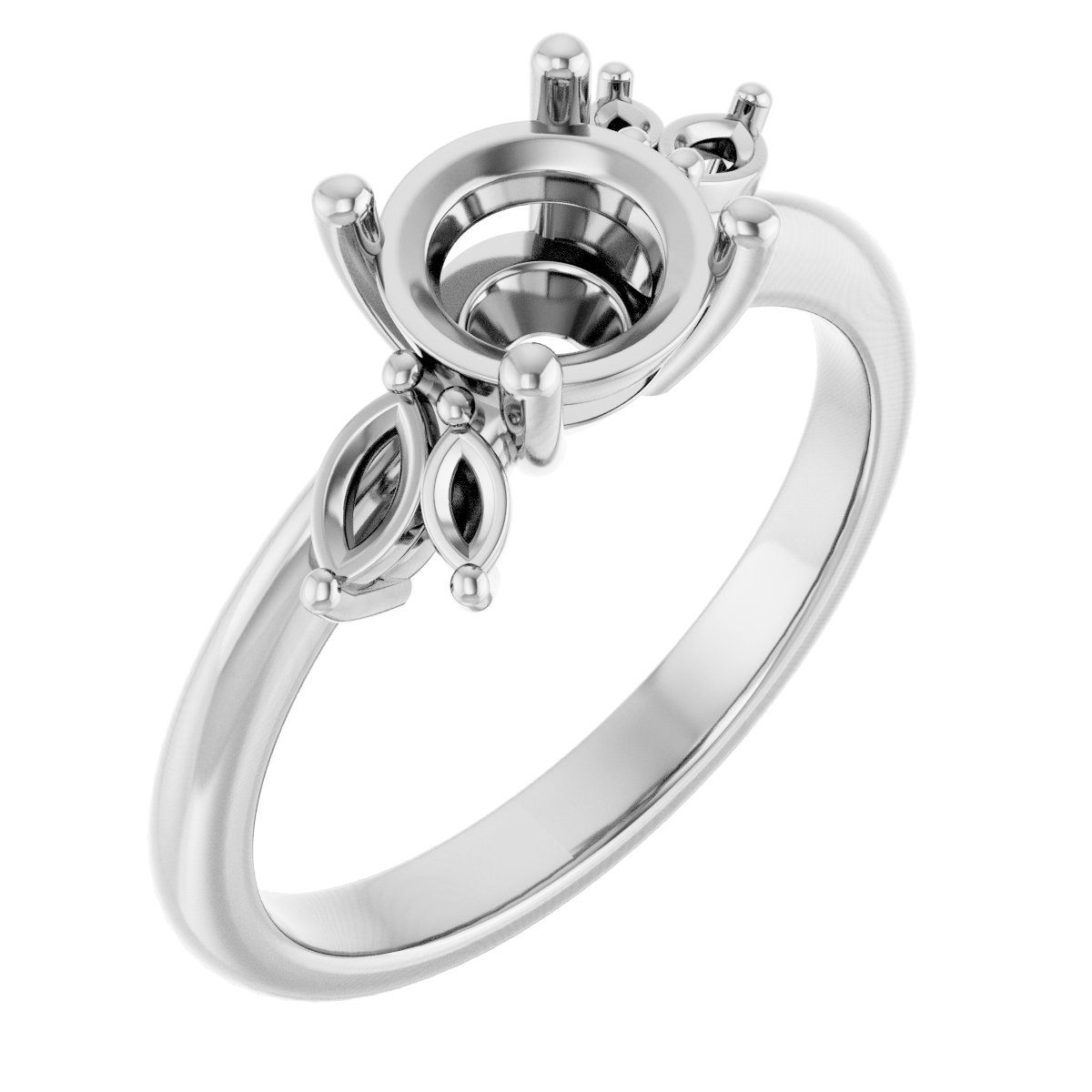 Accented Engagement Ring