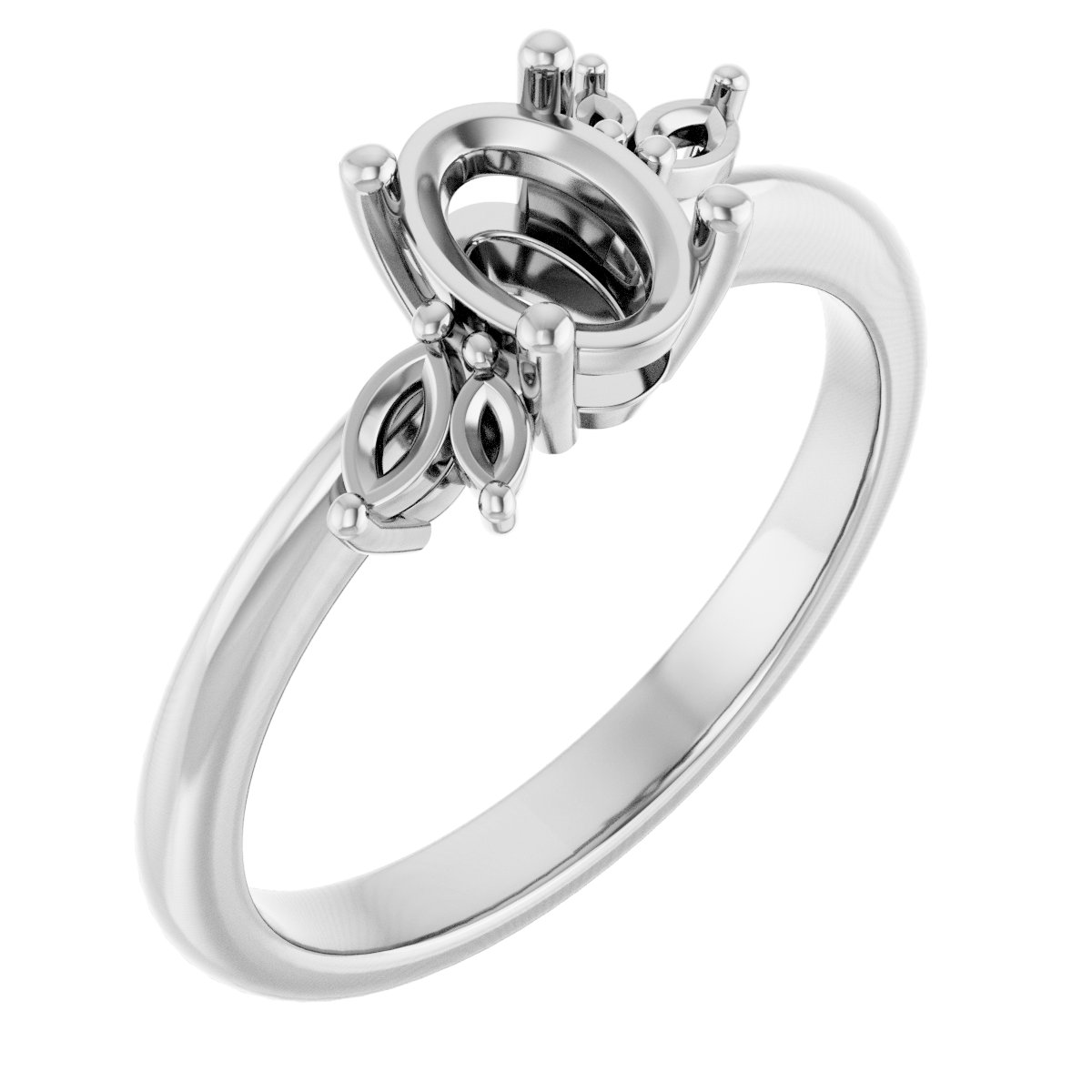 Accented Engagement Ring