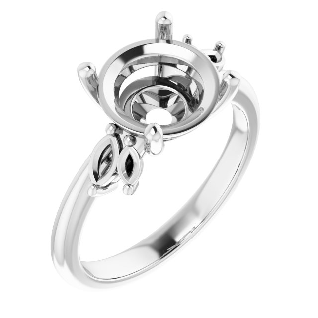 Accented Engagement Ring