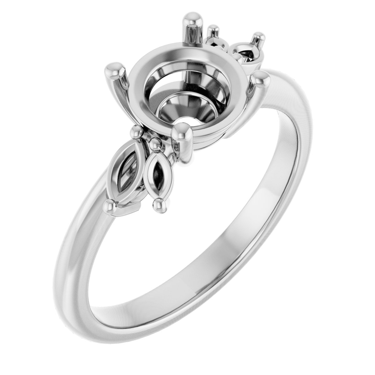 Accented Engagement Ring