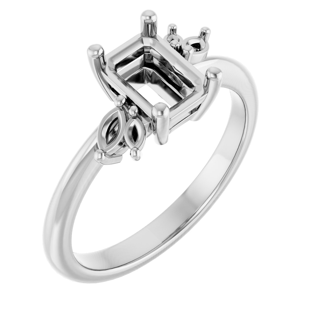 Accented Engagement Ring