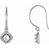 14K White .75 CTW Diamond Earrings Ref. 3388670