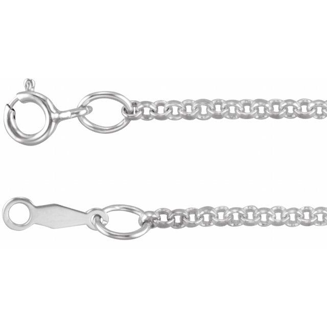 Sterling Silver 2 mm Rolo 16 Chain