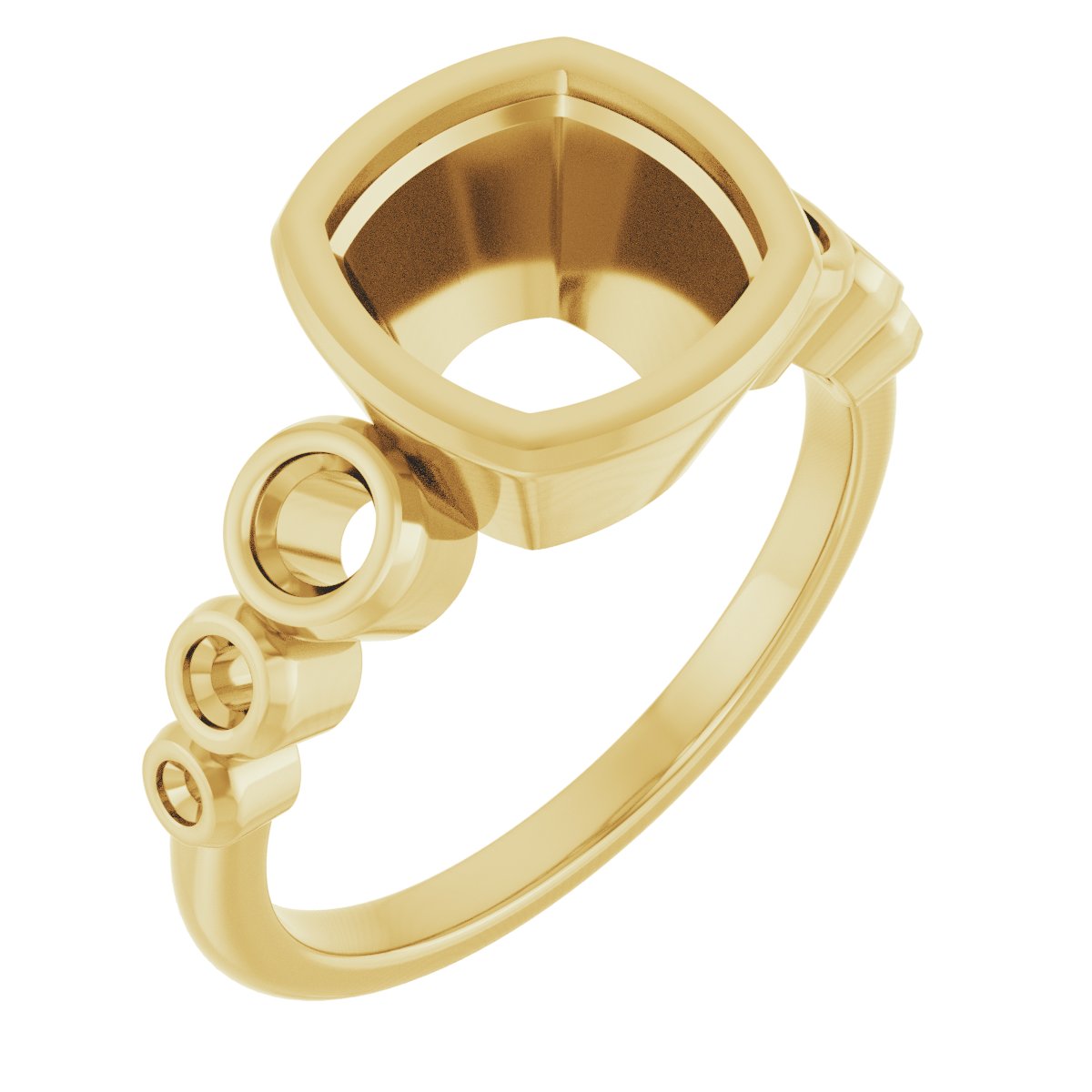Bezel-Set Seven-Stone Engagement Ring