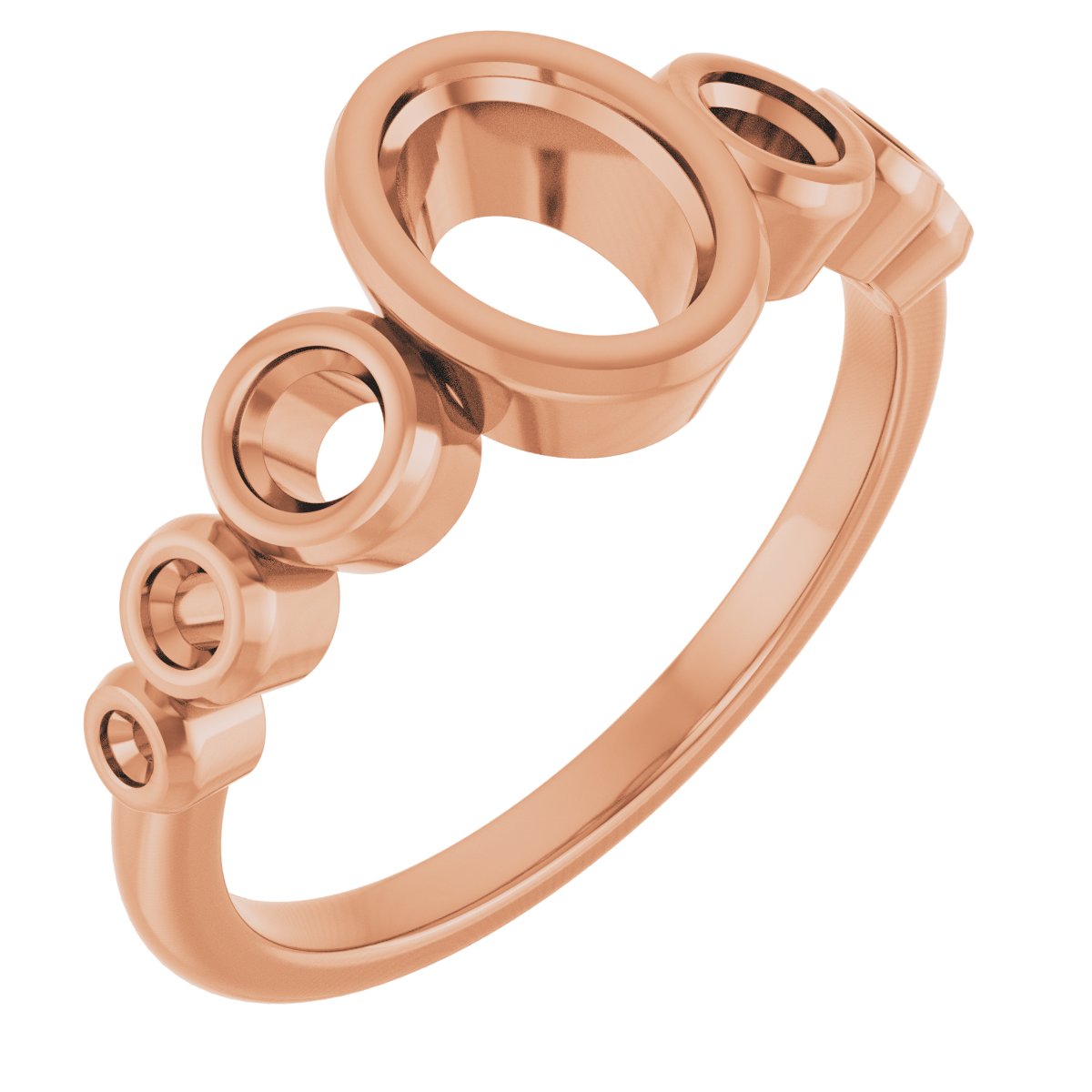 Bezel-Set Seven-Stone Engagement Ring