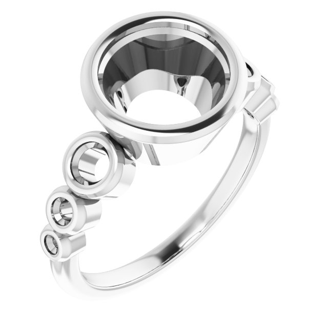 Bezel-Set Seven-Stone Engagement Ring
