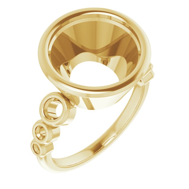 Bezel-Set Seven-Stone Engagement Ring