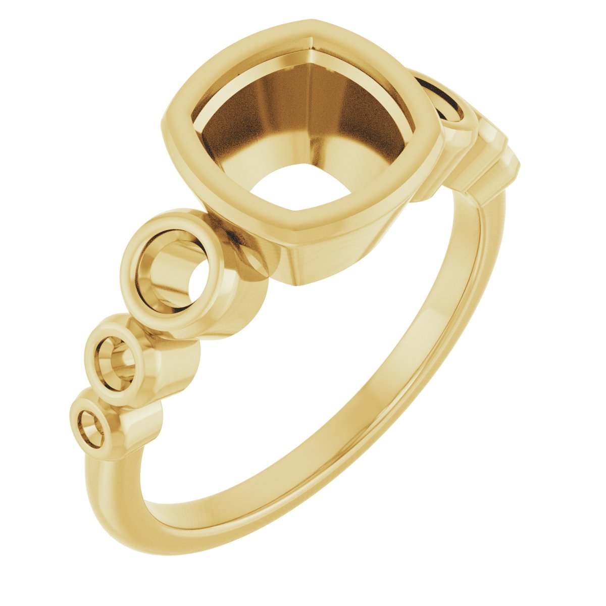Bezel-Set Seven-Stone Engagement Ring