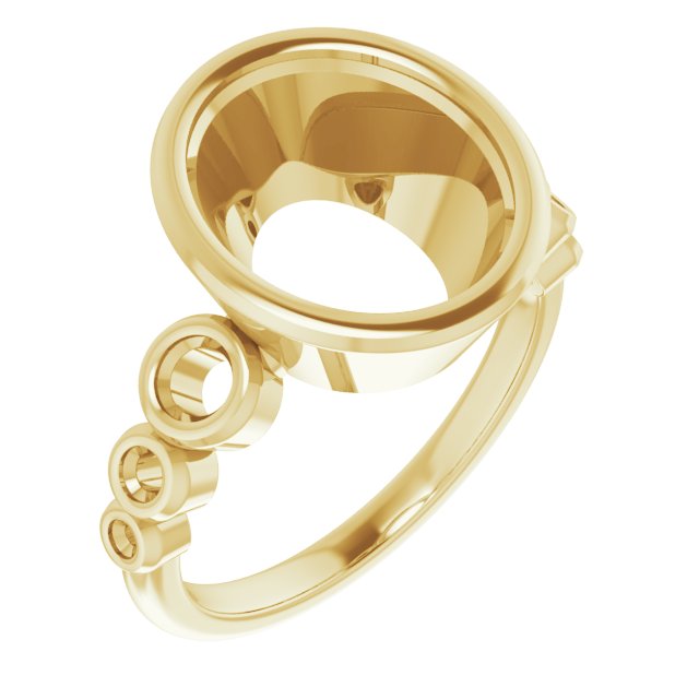 Bezel-Set Seven-Stone Engagement Ring