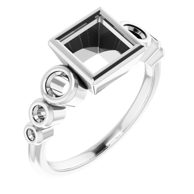 Bezel-Set Seven-Stone Engagement Ring