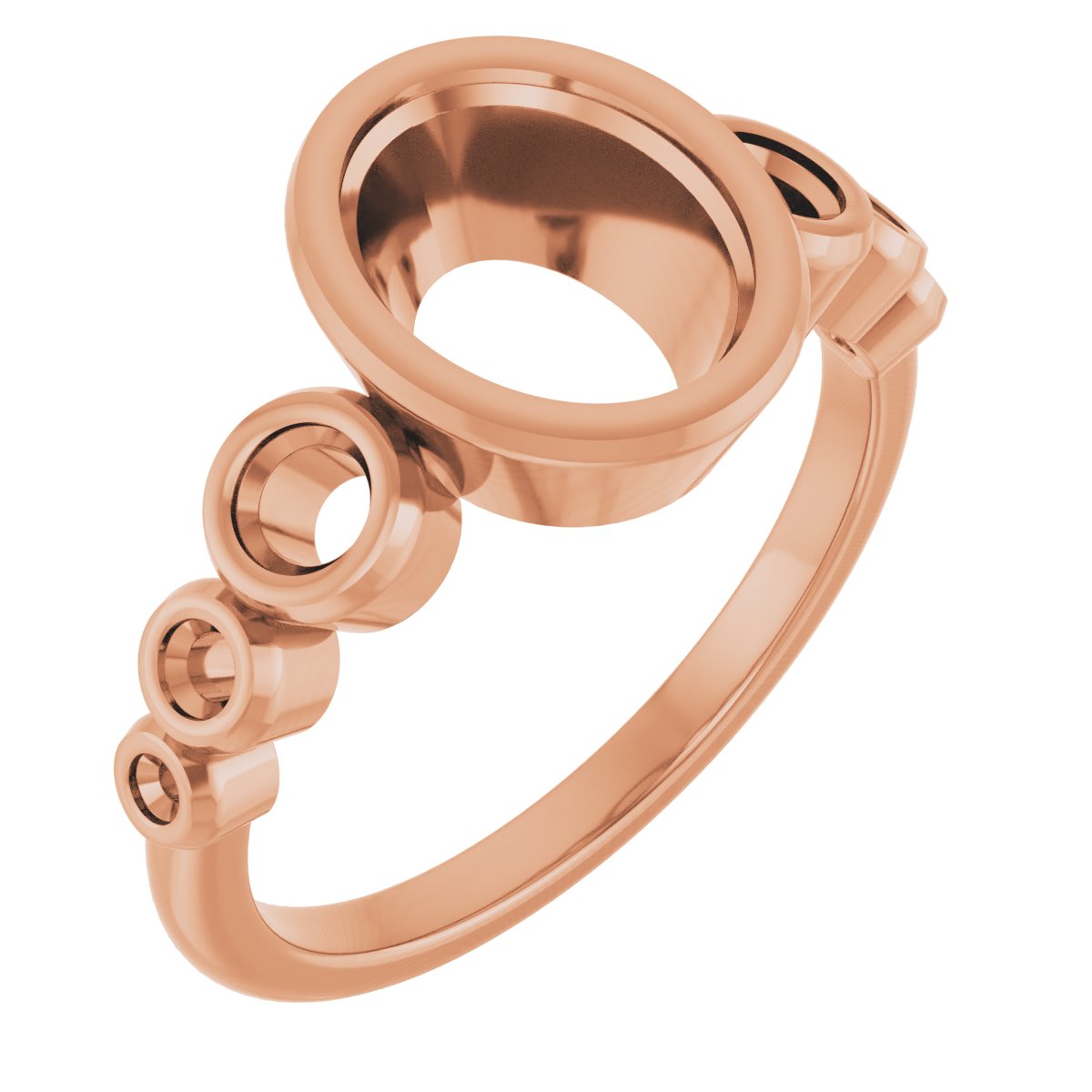 Bezel-Set Seven-Stone Engagement Ring