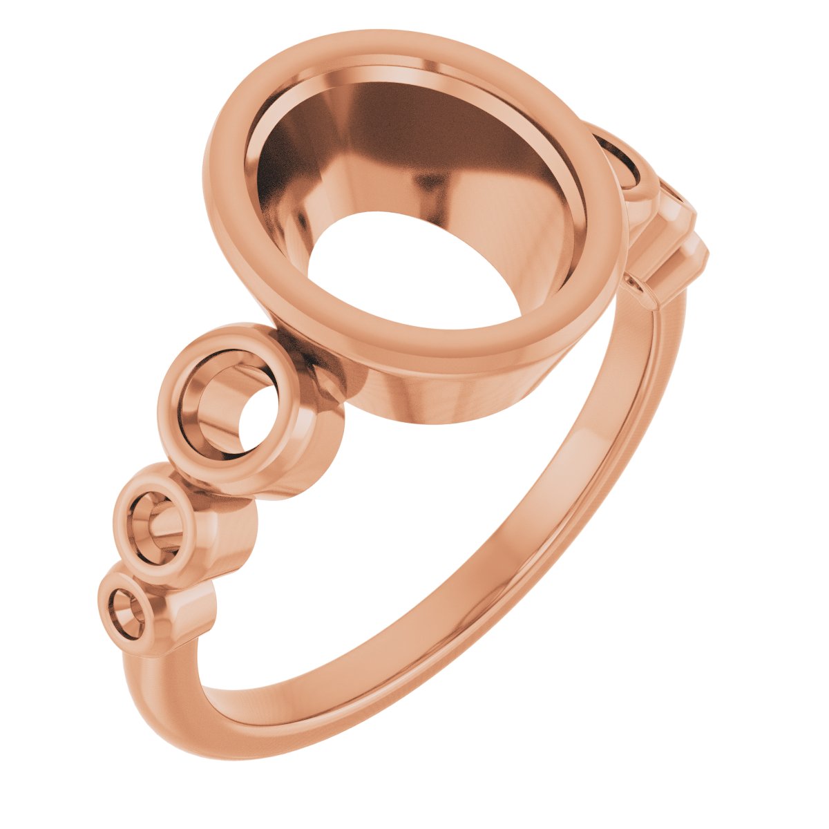 Bezel-Set Seven-Stone Engagement Ring