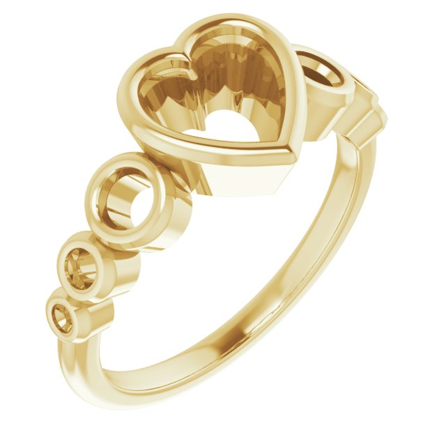 Bezel-Set Seven-Stone Engagement Ring