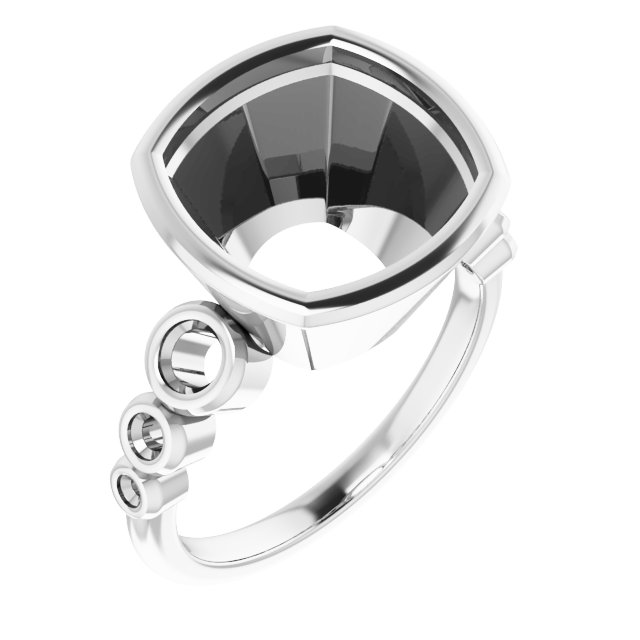 Bezel-Set Seven-Stone Engagement Ring