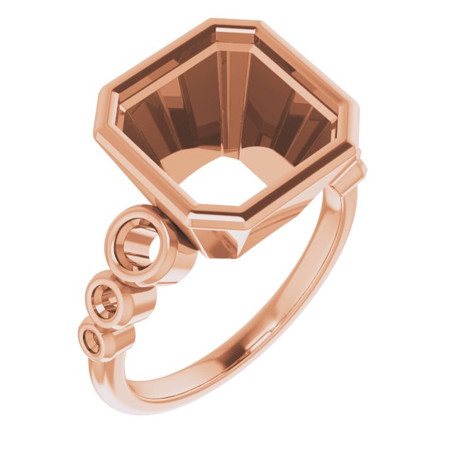 Bezel-Set Seven-Stone Engagement Ring