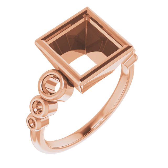 Bezel-Set Seven-Stone Engagement Ring