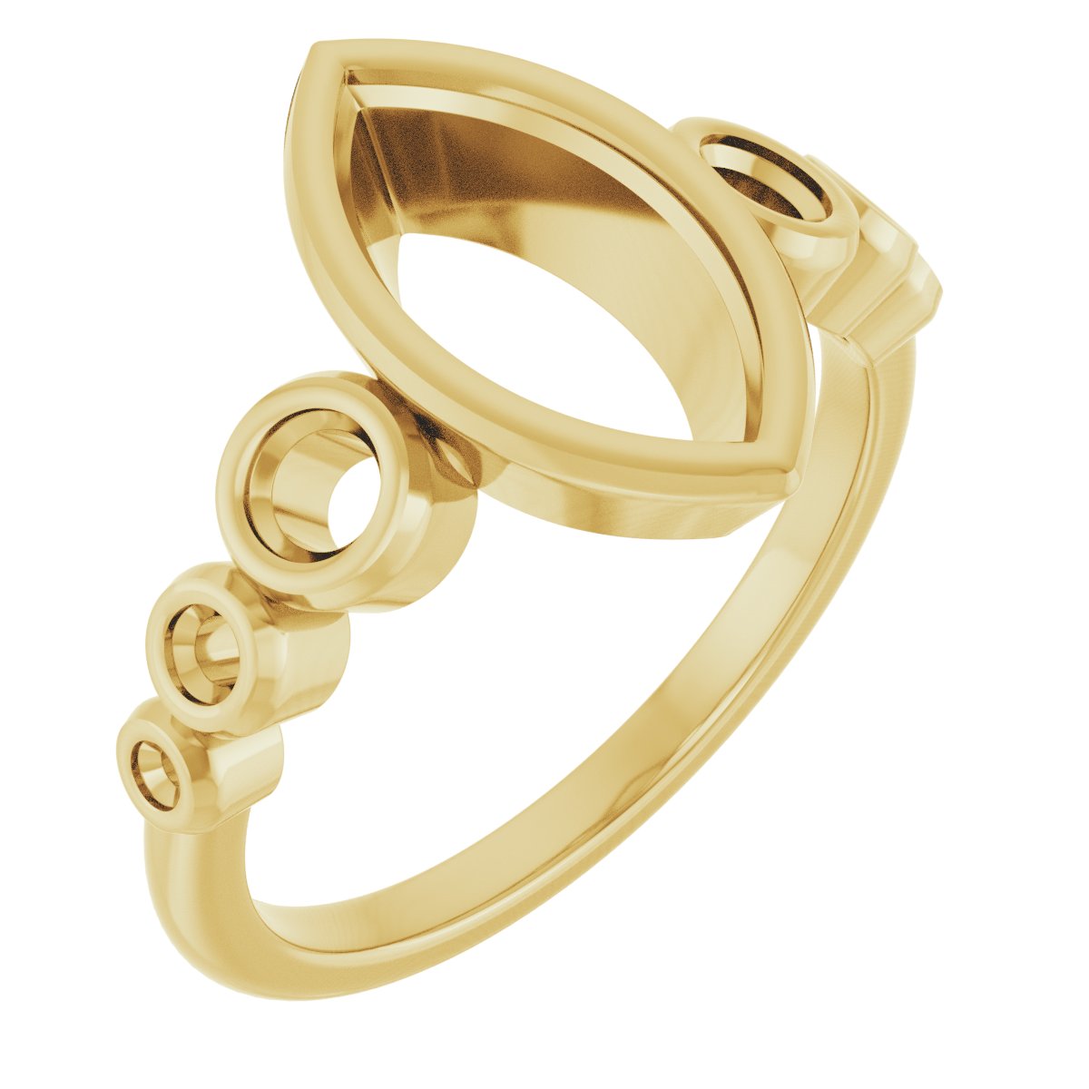 Bezel-Set Seven-Stone Engagement Ring