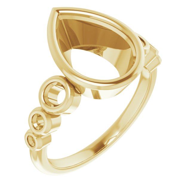 Bezel-Set Seven-Stone Engagement Ring