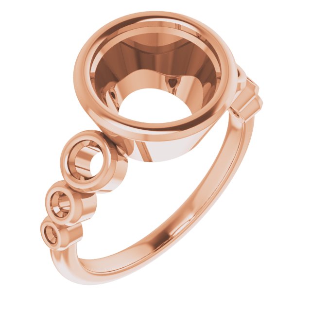 Bezel-Set Seven-Stone Engagement Ring