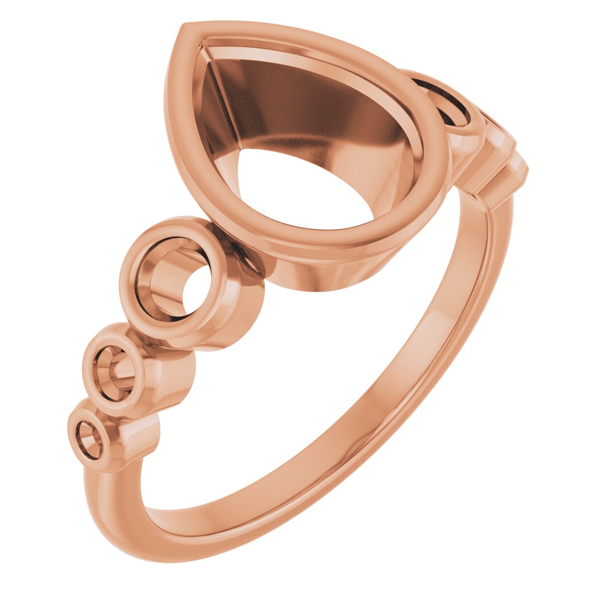 Bezel-Set Seven-Stone Engagement Ring