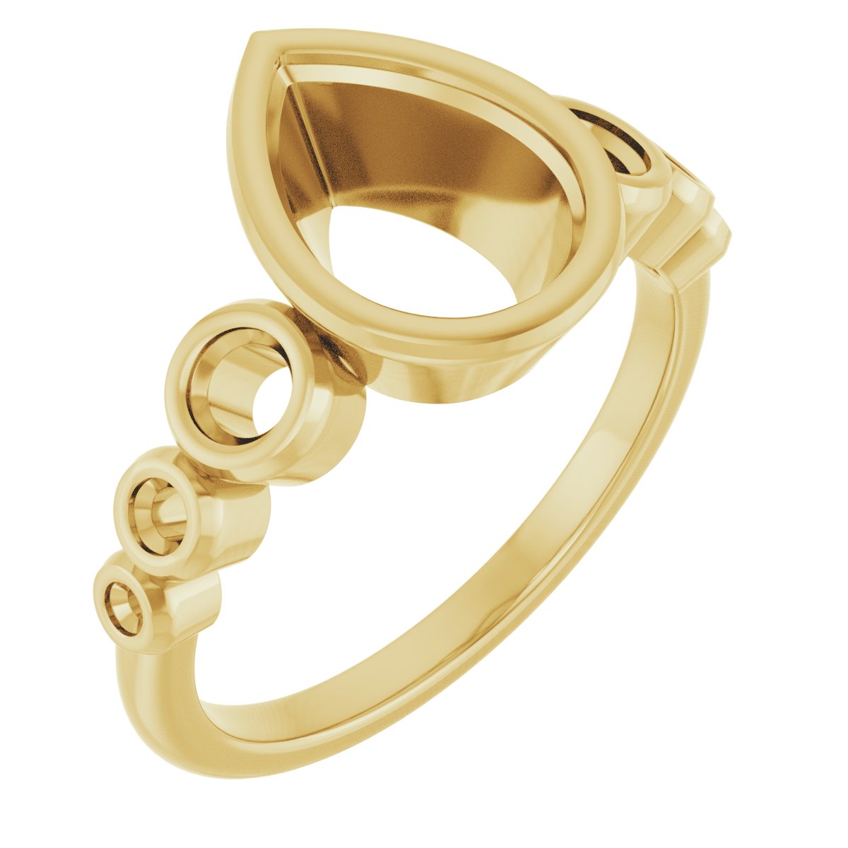 Bezel-Set Seven-Stone Engagement Ring