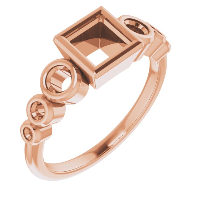 Bezel-Set Seven-Stone Engagement Ring