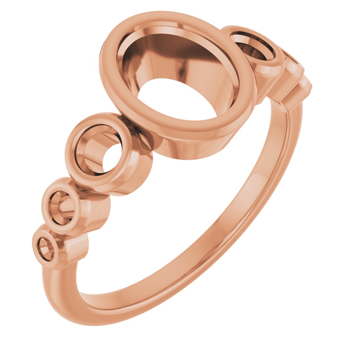 Bezel-Set Seven-Stone Engagement Ring