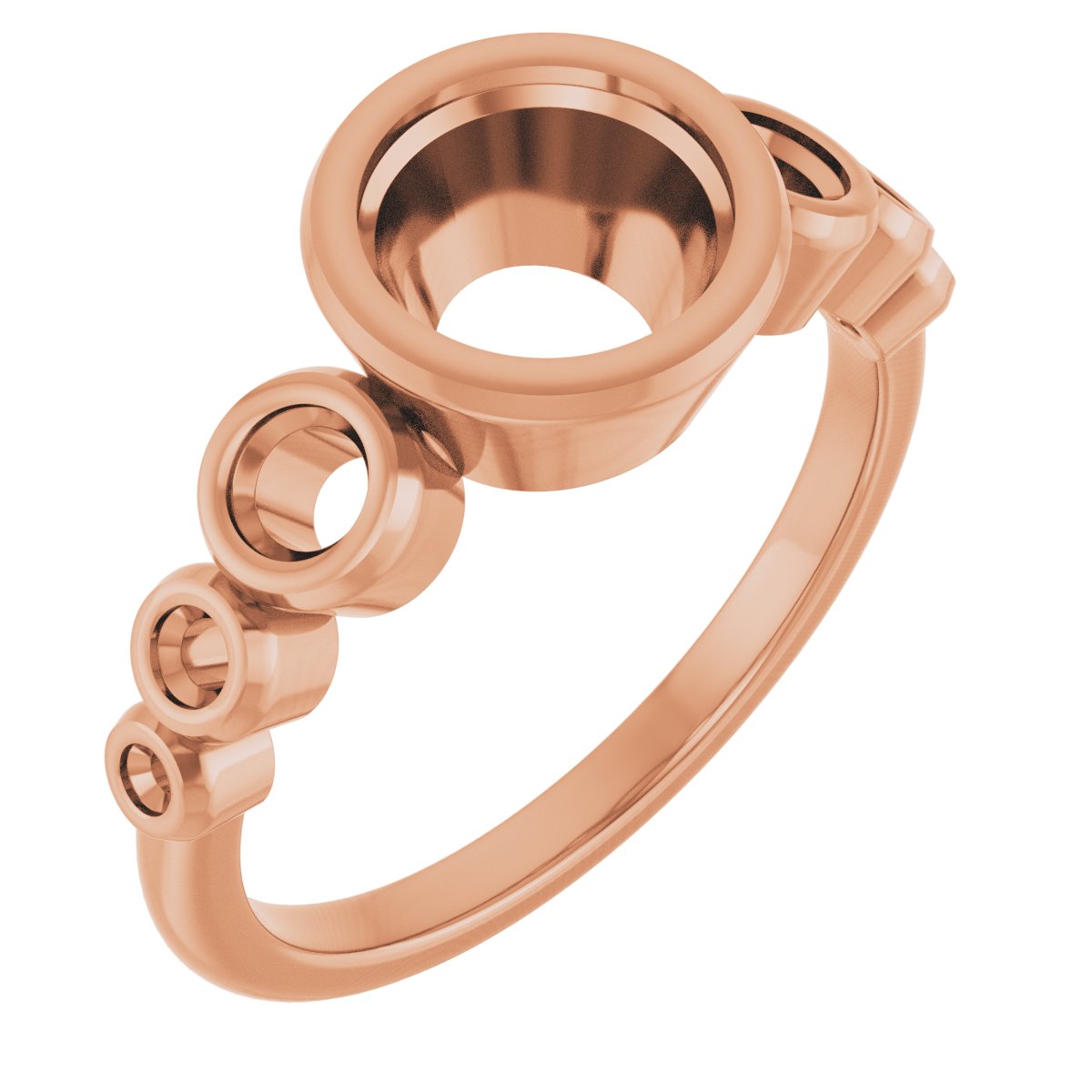 Bezel-Set Seven-Stone Engagement Ring