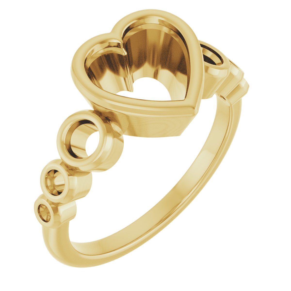 Bezel-Set Seven-Stone Engagement Ring