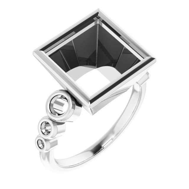 Bezel-Set Seven-Stone Engagement Ring