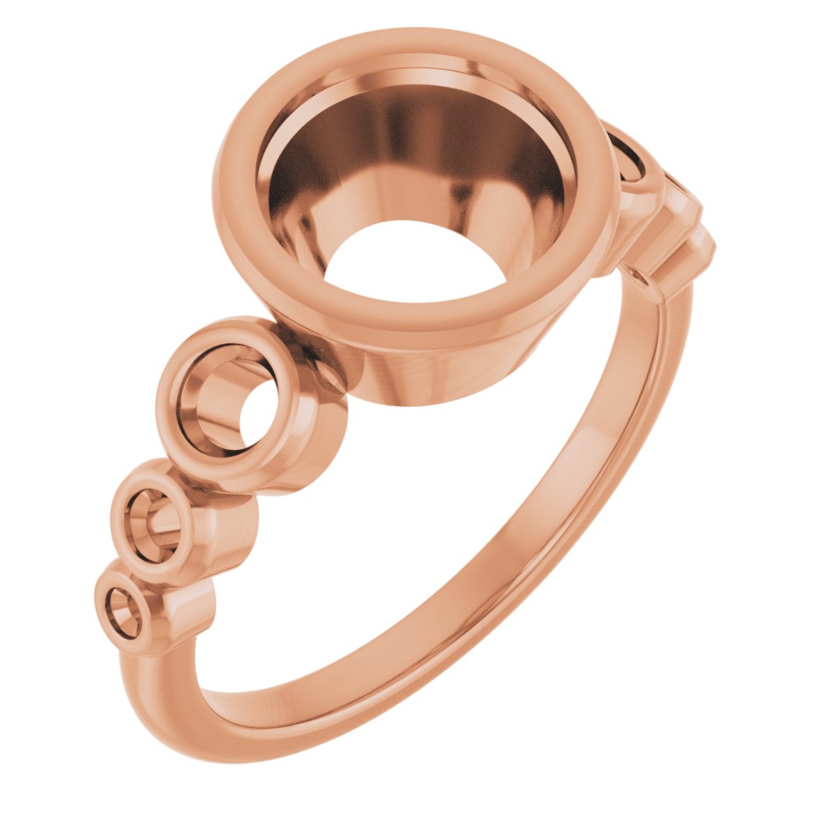 Bezel-Set Seven-Stone Engagement Ring