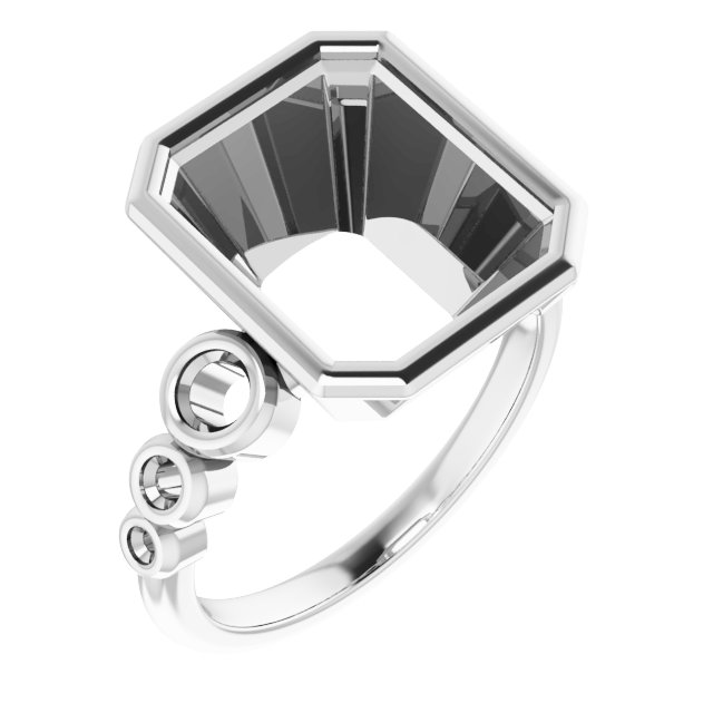 Bezel-Set Seven-Stone Engagement Ring