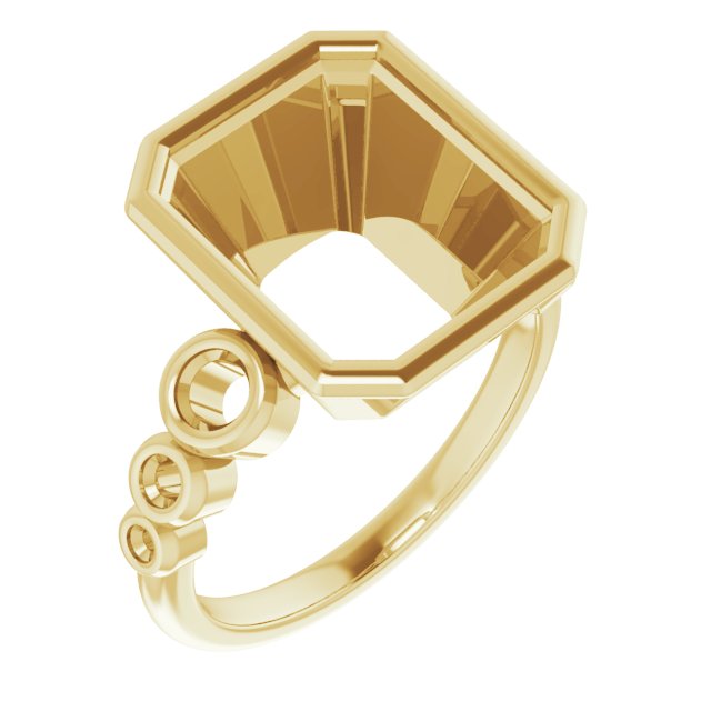 Bezel-Set Seven-Stone Engagement Ring