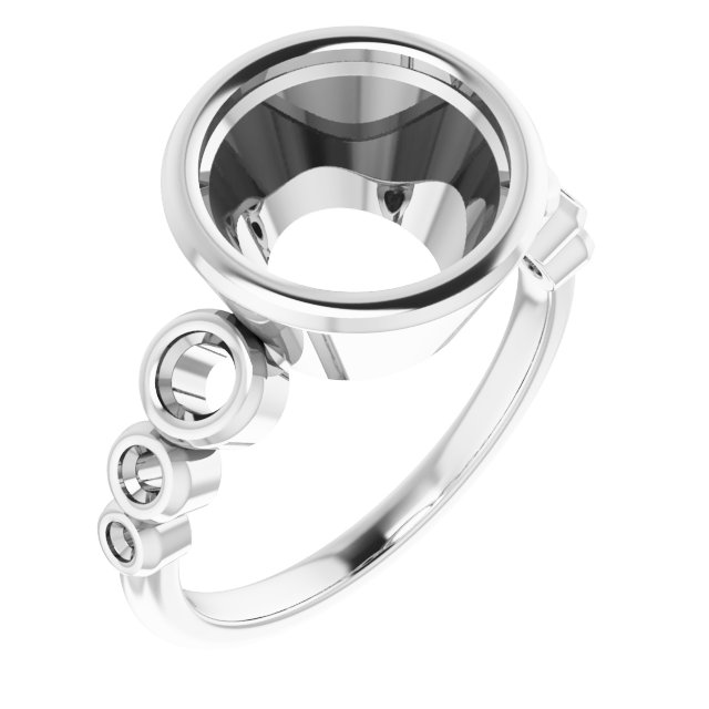 Bezel-Set Seven-Stone Engagement Ring
