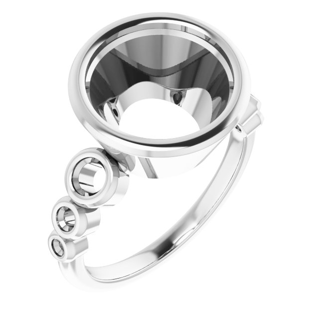 Bezel-Set Seven-Stone Engagement Ring