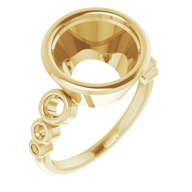 Bezel-Set Seven-Stone Engagement Ring