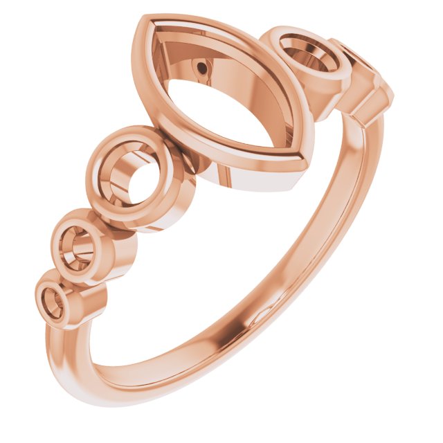 Bezel-Set Seven-Stone Engagement Ring