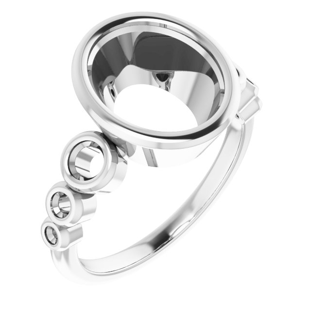 Bezel-Set Seven-Stone Engagement Ring