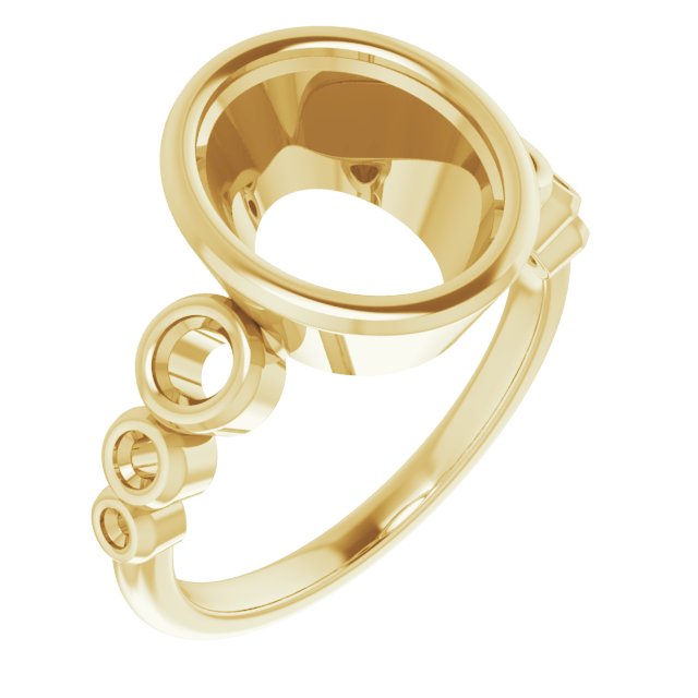 Bezel-Set Seven-Stone Engagement Ring