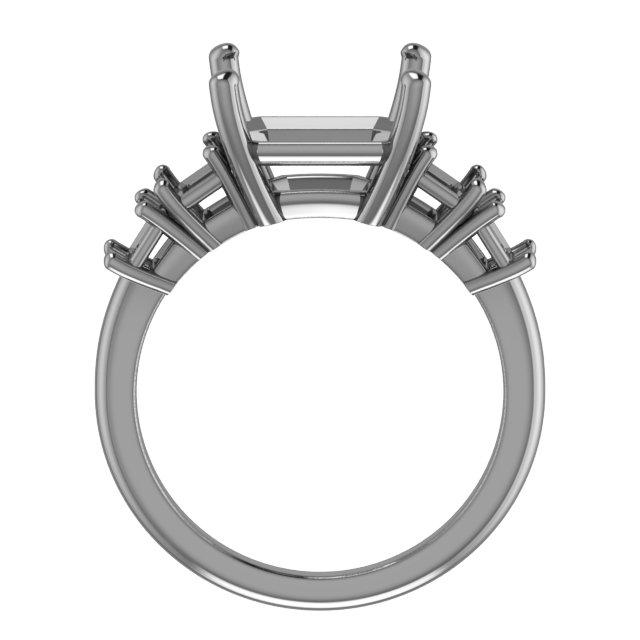 10 mm Round Engagement Ring Mounting view 2