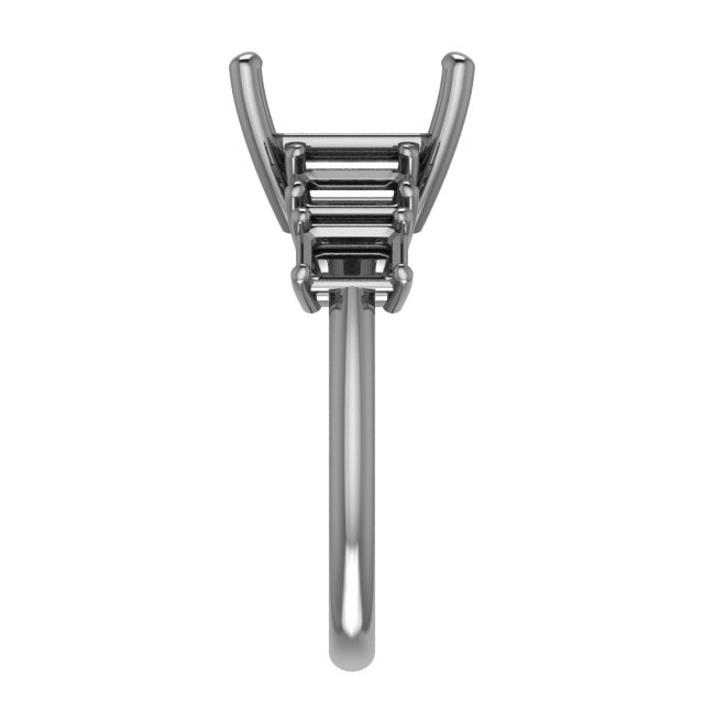 10 mm Round Engagement Ring Mounting view 4