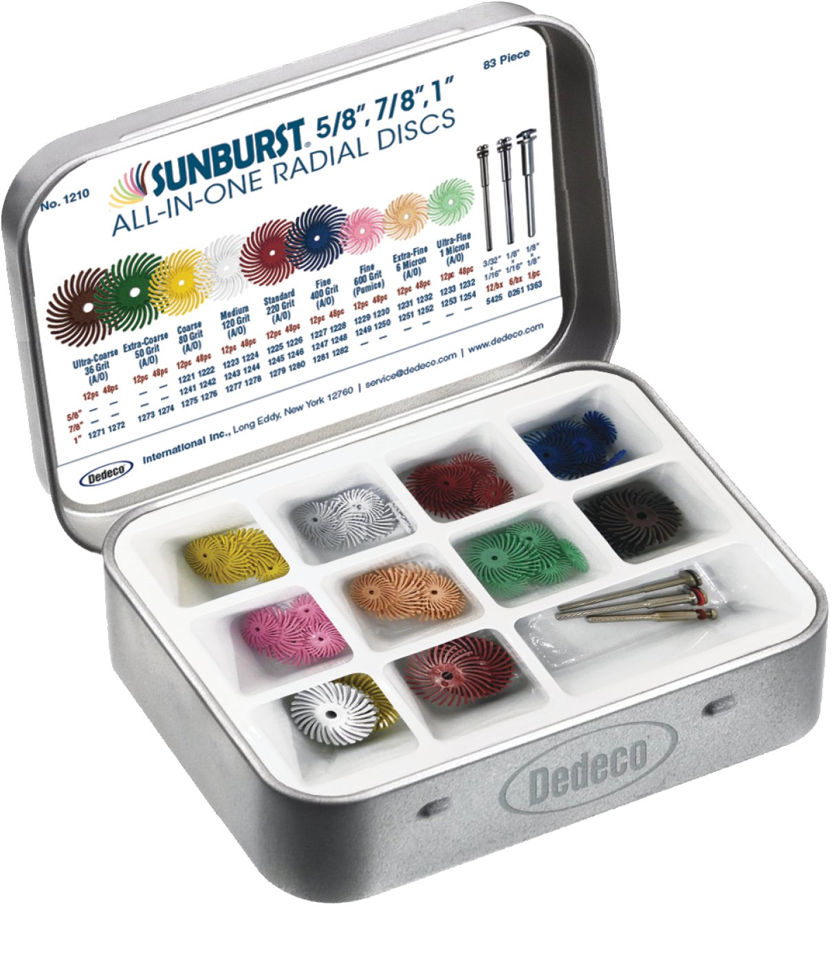 Dedeco® Sunburst® All-In-One Radial Discs Assortment Kit  