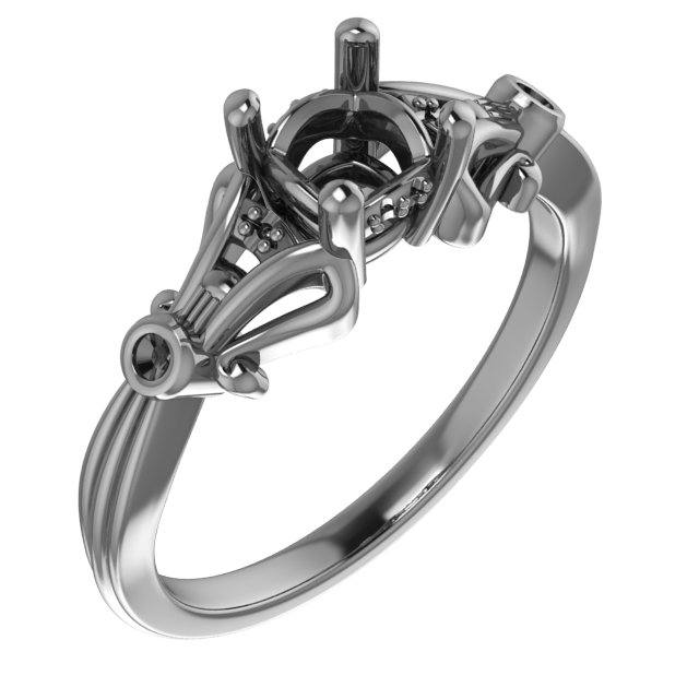 10x8 mm Emerald Ring Mounting