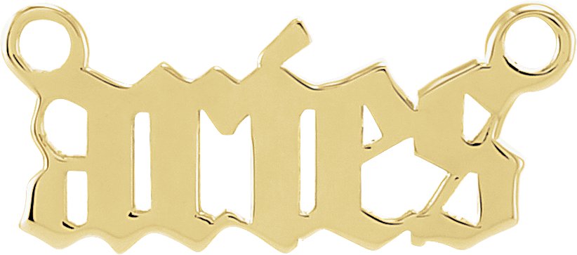 Gothic Zodiac Necklace Center